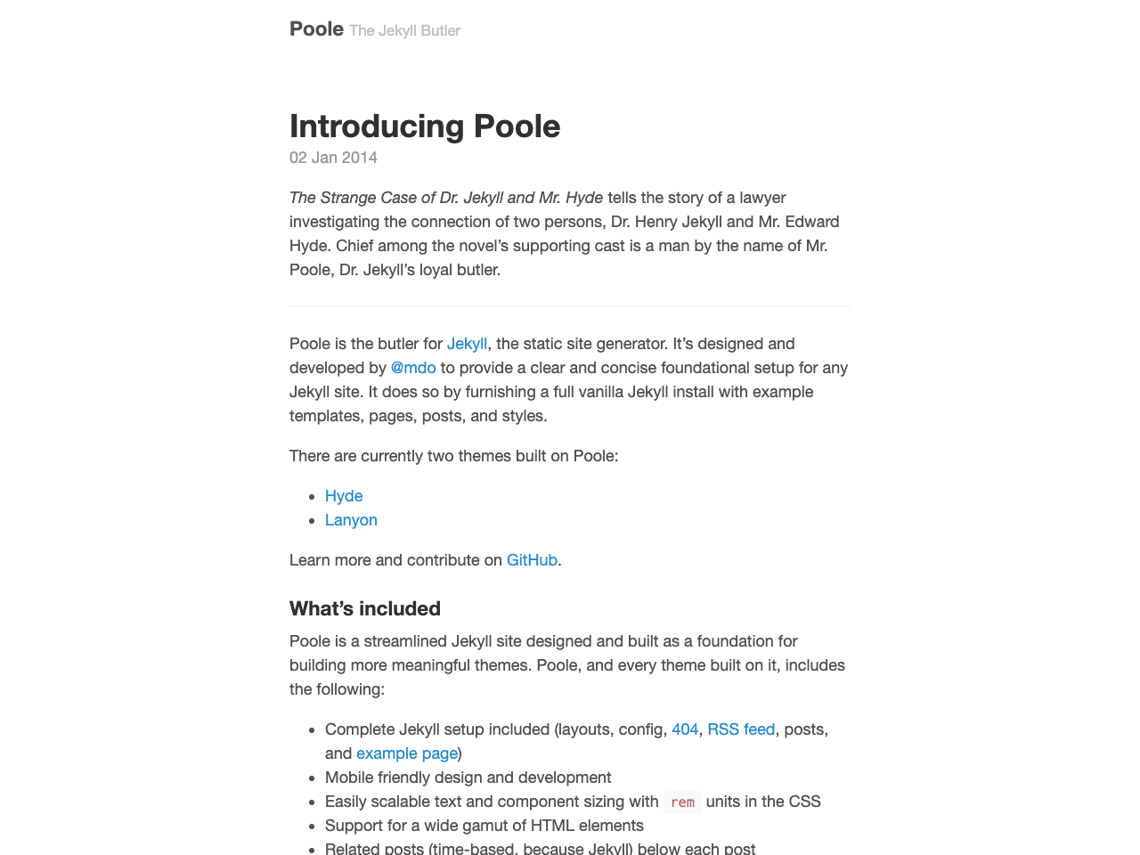Poole screenshot