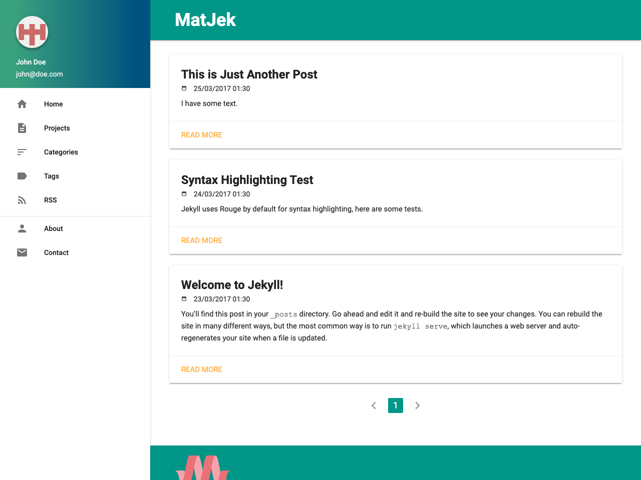 MatJek screenshot